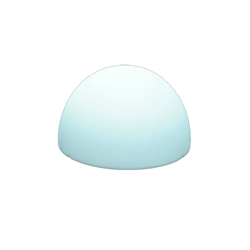 Boule LED Plate Rechargeable LUXGREEN Crystal Flat Ø35x20cm – 16 Couleurs RGB IP65 | Crystal Flat 35x20 LUXGREEN