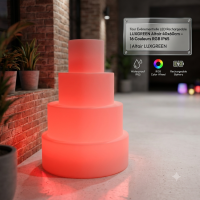 Tour Événementielle LED Rechargeable LUXGREEN Altair 40x60cm – 16 Couleurs RGB IP65 | Altair LUXGREEN