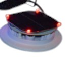 Base LED Solaire pour Mobilier Lumineux - 8 Couleurs RGB Autonome - Accessoire Solaire LUXGREEN